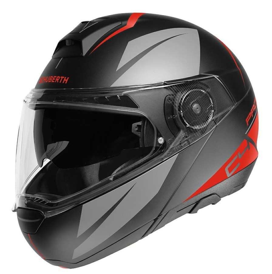 Modular * | Schuberth Helmets Schuberth C4 Pro Merak Helmet / Sm [Open Box] Black/Red