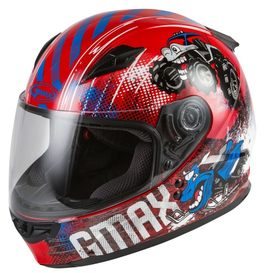 Full Face * | Gmax Helmets Gmax Youth Gm49Y Beasts Helmet