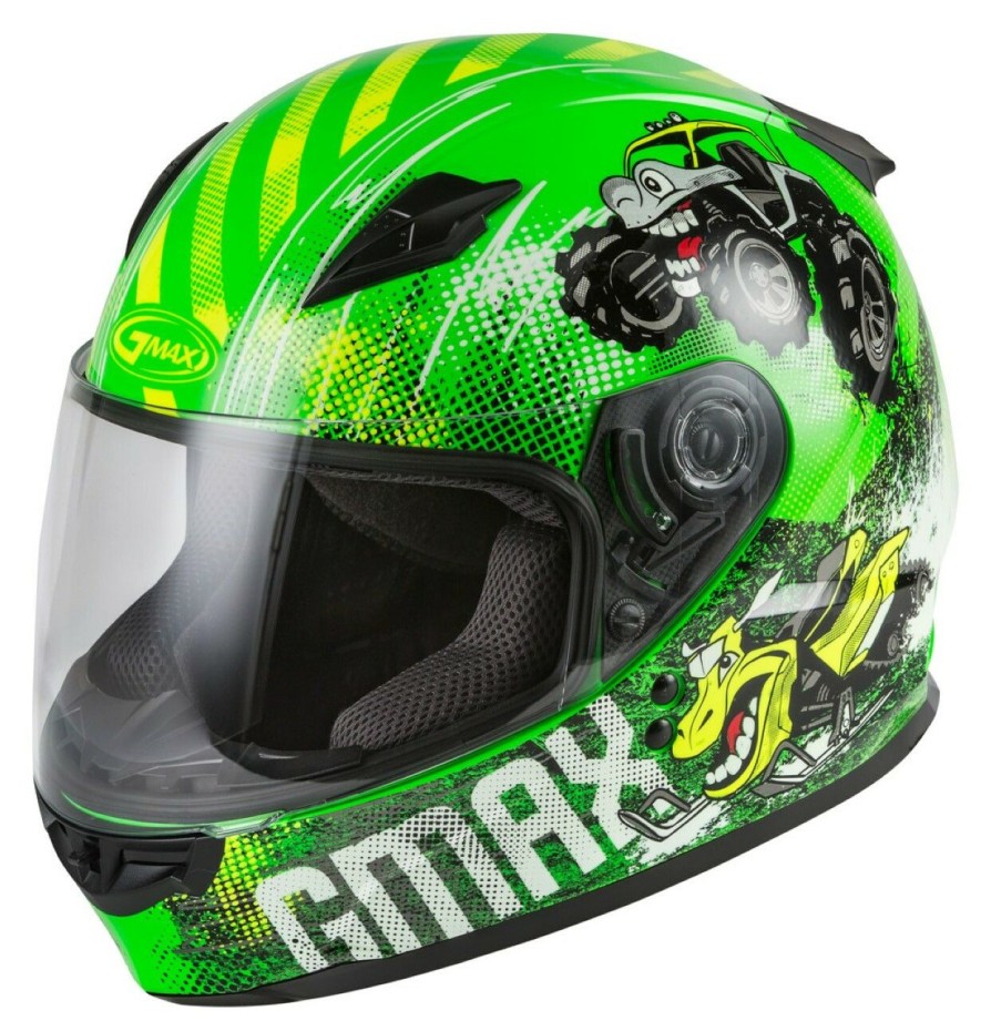 Full Face * | Gmax Helmets Gmax Youth Gm49Y Beasts Helmet