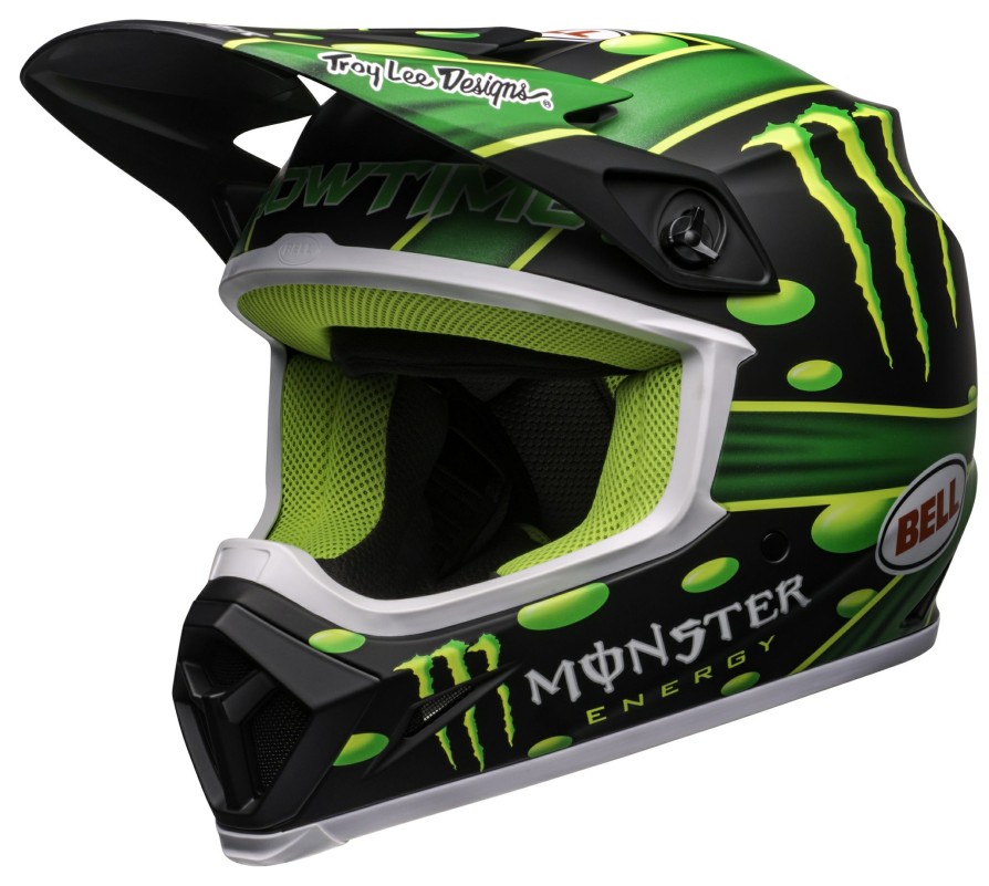 Dirt * | Bell Helmets Bell Mx-9 Mips Showtime Helmet Black/Green