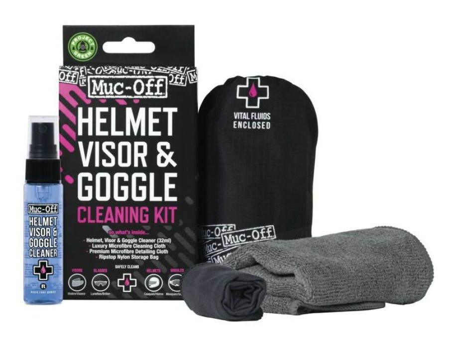 Helmet Accessories * | Muc-Off Visor Lens Goggle Clean Kit V2