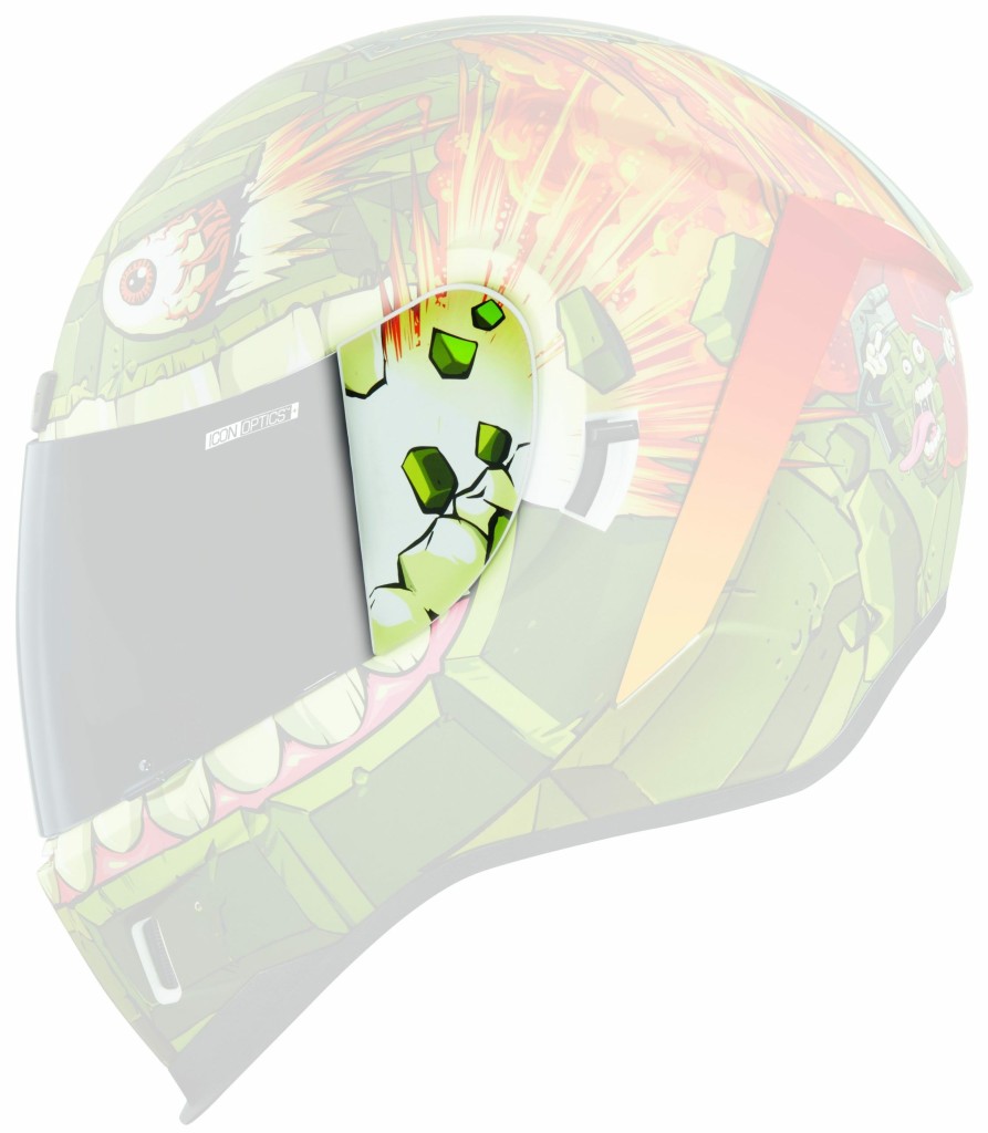 Helmet Accessories * | Icon Airform Grenadier Side Plates Green