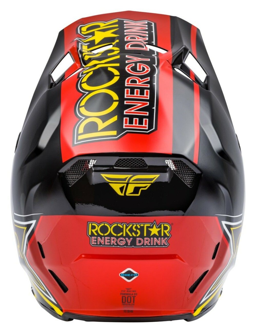 Dirt * | Fly Racing Dirt Fly Racing Formula Cc Rockstar Helmet Red/Black/Yellow