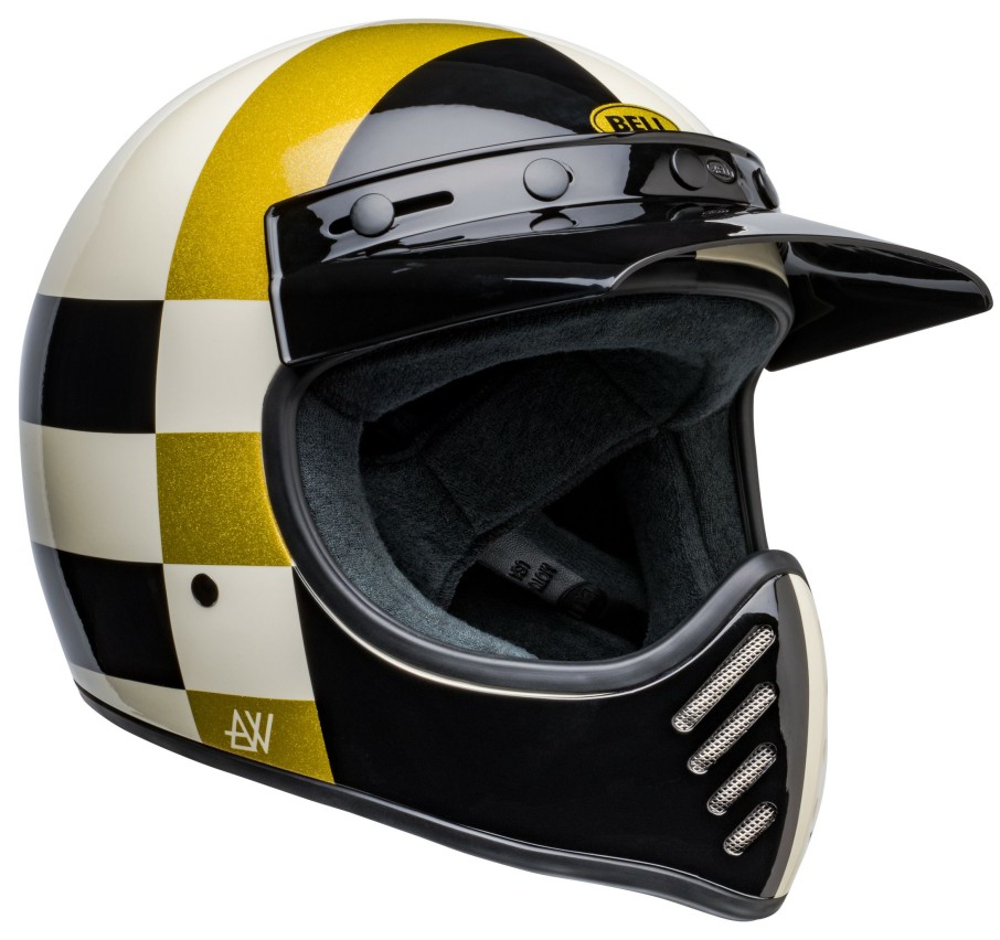 Full Face * | Bell Helmets Bell X Atwyld Moto-3 Orbit Helmet Gloss White/Black