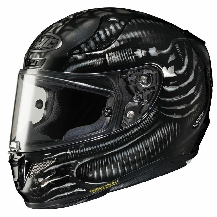 Full Face * | Hjc Helmets Hjc Rpha 11 Pro Aliens Fox Helmet Black/Grey