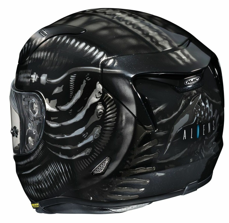 Full Face * | Hjc Helmets Hjc Rpha 11 Pro Aliens Fox Helmet Black/Grey