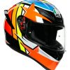 Full Face * | Agv Helmets Agv K1 Rodrigo Helmet Orange/Black/Light Blue