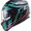 Full Face * | Ls2 Helmets Ls2 Challenger Gt Carbon Flames Helmet