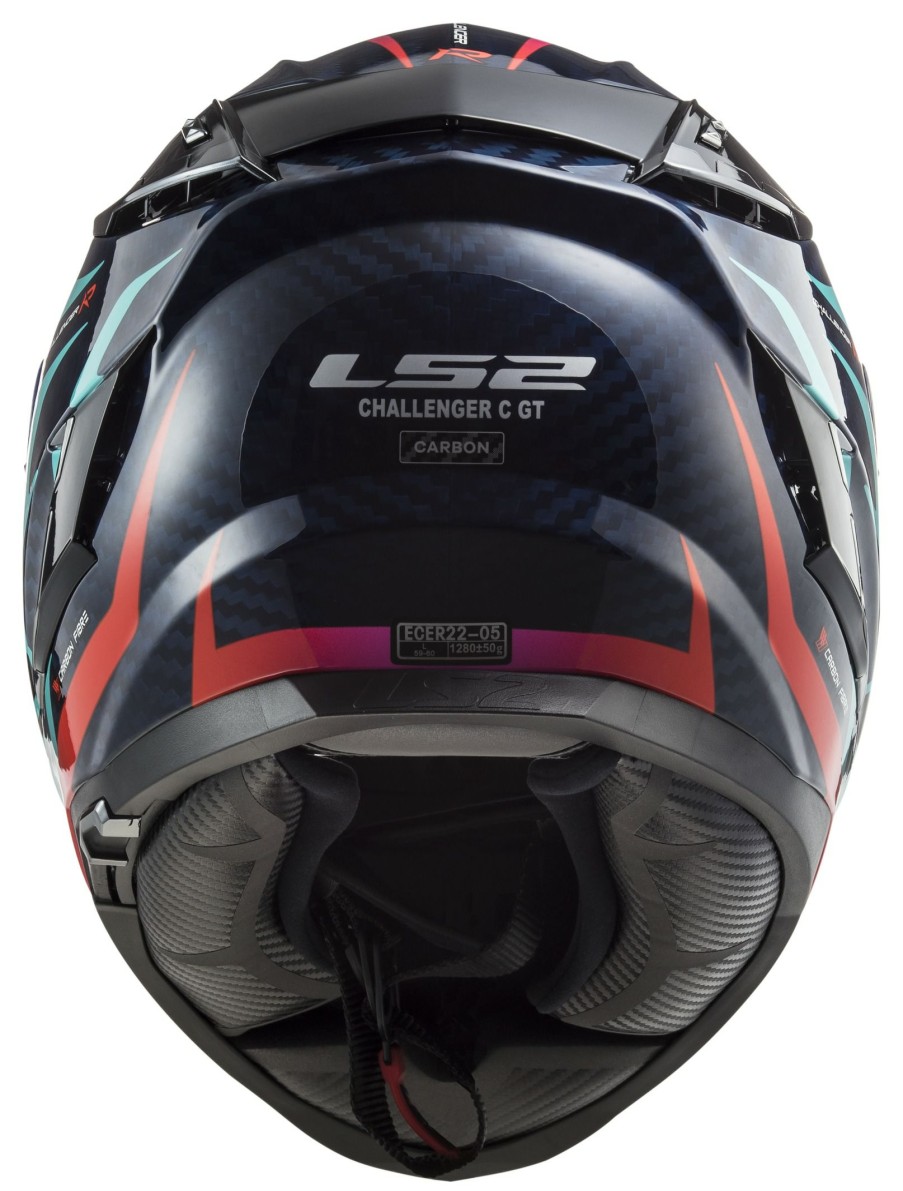 Full Face * | Ls2 Helmets Ls2 Challenger Gt Carbon Flames Helmet