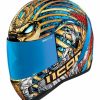 Full Face * | Icon Airform Pharaoh Helmet Gold