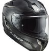 Full Face * | Ls2 Helmets Ls2 Challenger Gt Carbon Helmet Black