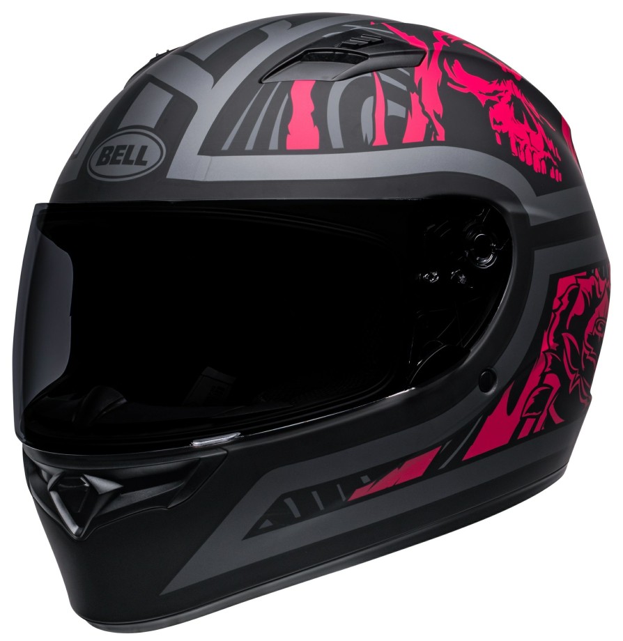 Full Face * | Bell Helmets Bell Qualifier Rebel Helmet Matte Black/Pink