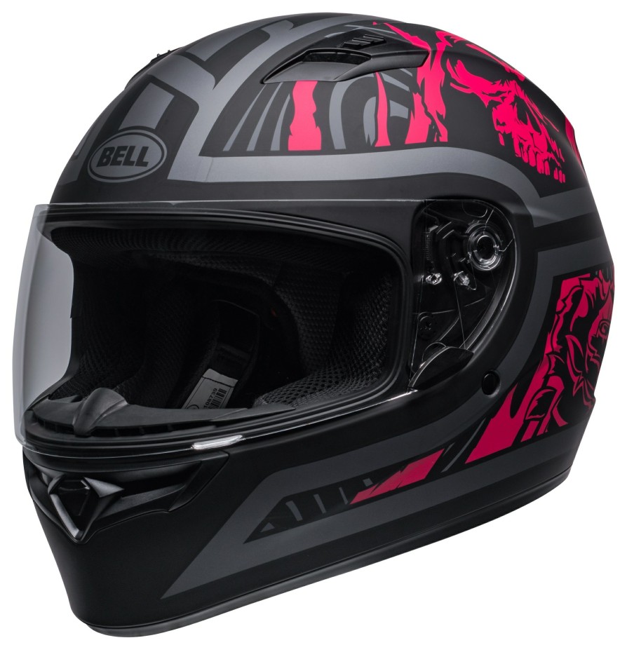 Full Face * | Bell Helmets Bell Qualifier Rebel Helmet Matte Black/Pink