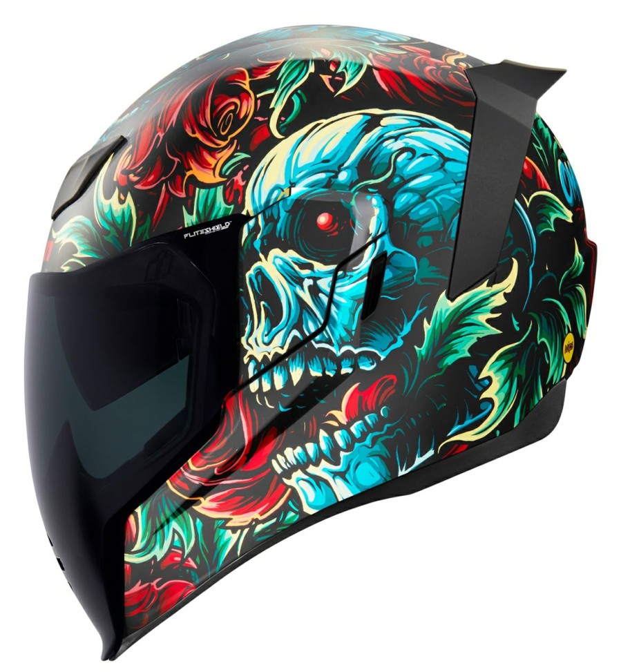 Full Face * | Icon Airflite Mips Omnicrux Helmet Black