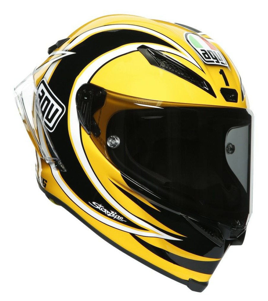 Full Face * | Agv Helmets Agv Pista Gp Rr Laguna Seca 2005 Helmet Gold/White/Black