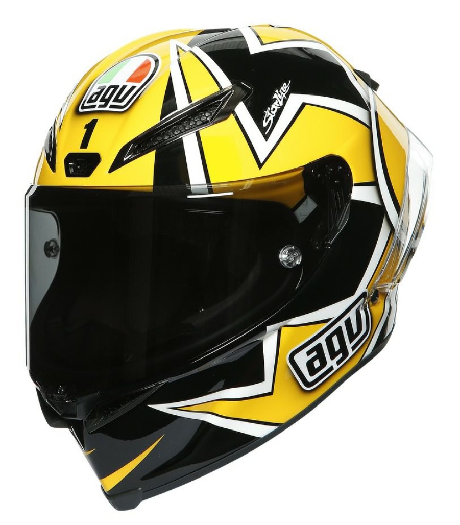 Full Face * | Agv Helmets Agv Pista Gp Rr Laguna Seca 2005 Helmet Gold/White/Black